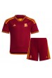 AS Roma Paulo Dybala #21 Babyklær Hjemme Fotballdrakt til barn 2023-24 Korte ermer (+ Korte bukser)